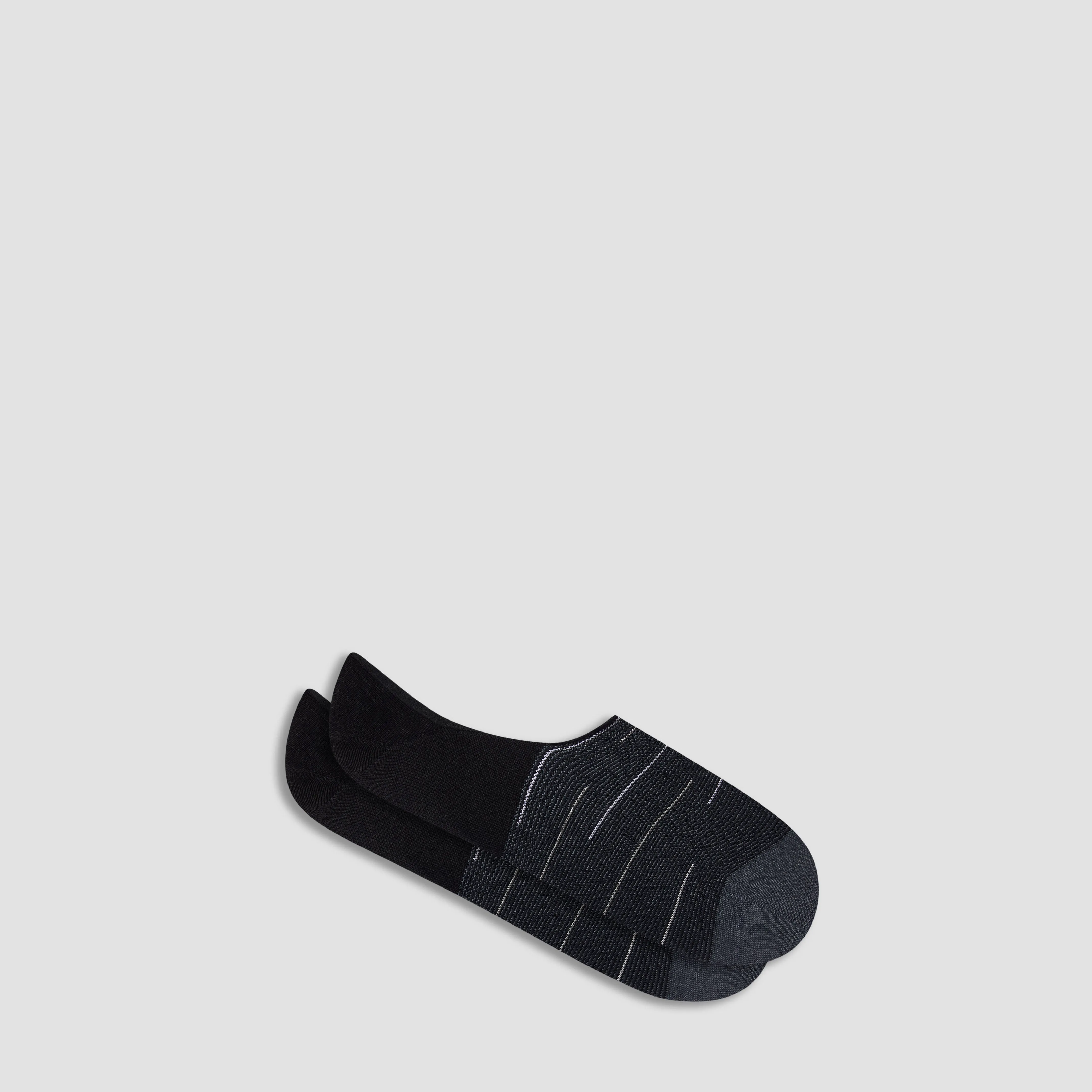 Interrupted Stripe No-Show Socks