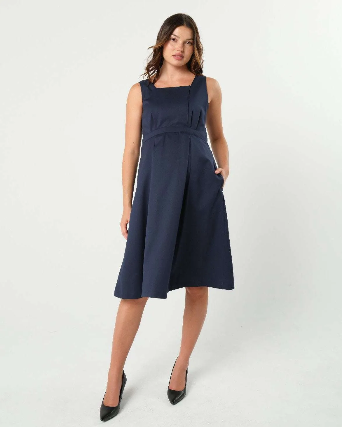 INTO THE BLUE Maternity & Nursing Dress