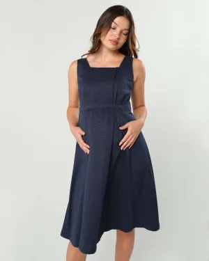 INTO THE BLUE Maternity & Nursing Dress