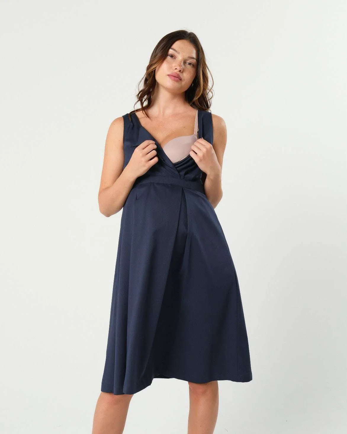 INTO THE BLUE Maternity & Nursing Dress