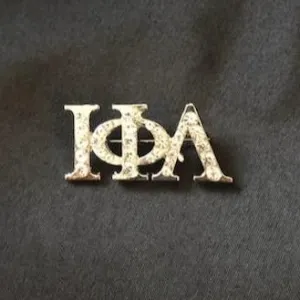 Iota Phi Lambda Sorority (ΙΦΛ) Rhinestone Greek Letter Pin