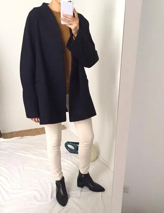 ishiji kimono coat  - navy (more colours available)