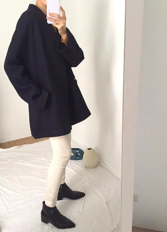 ishiji kimono coat  - navy (more colours available)