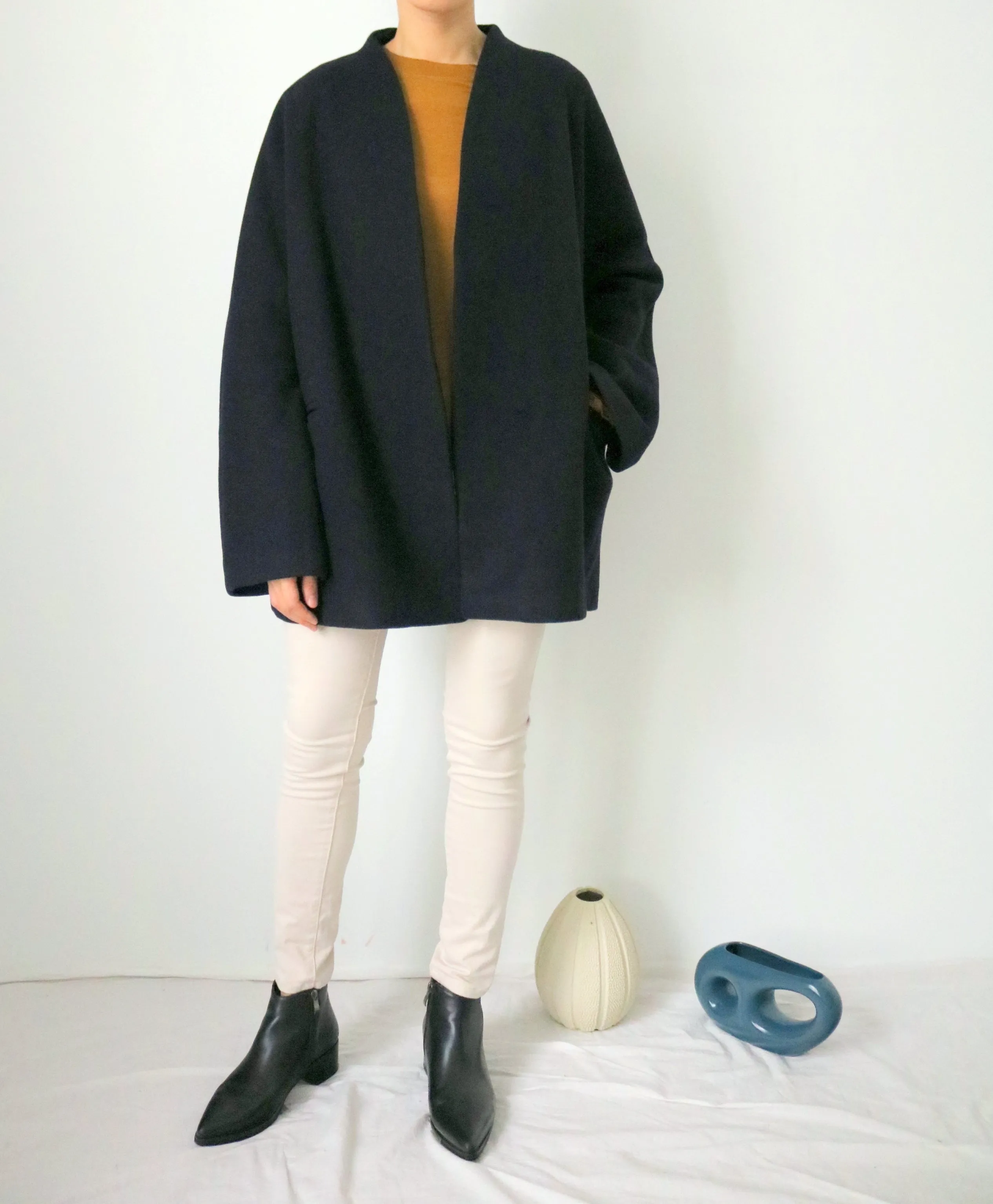 ishiji kimono coat  - navy (more colours available)