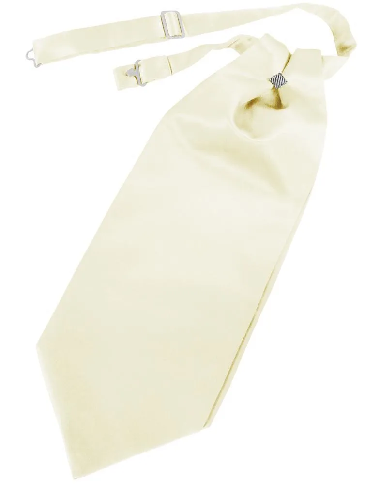 Ivory Luxury Satin Cravat
