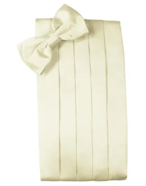 Ivory Luxury Satin Cummerbund