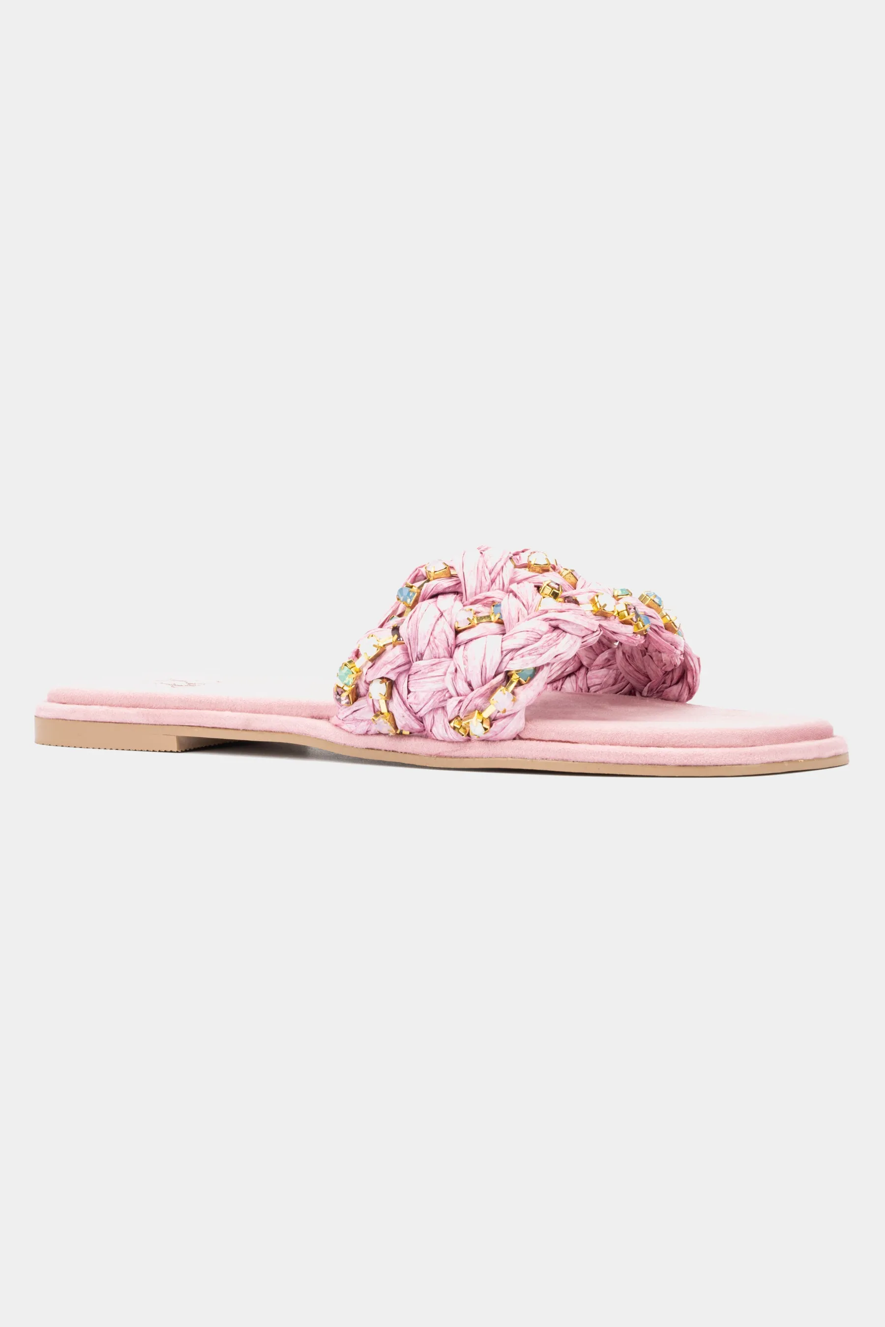 Izzy Embellished Slide Sandals