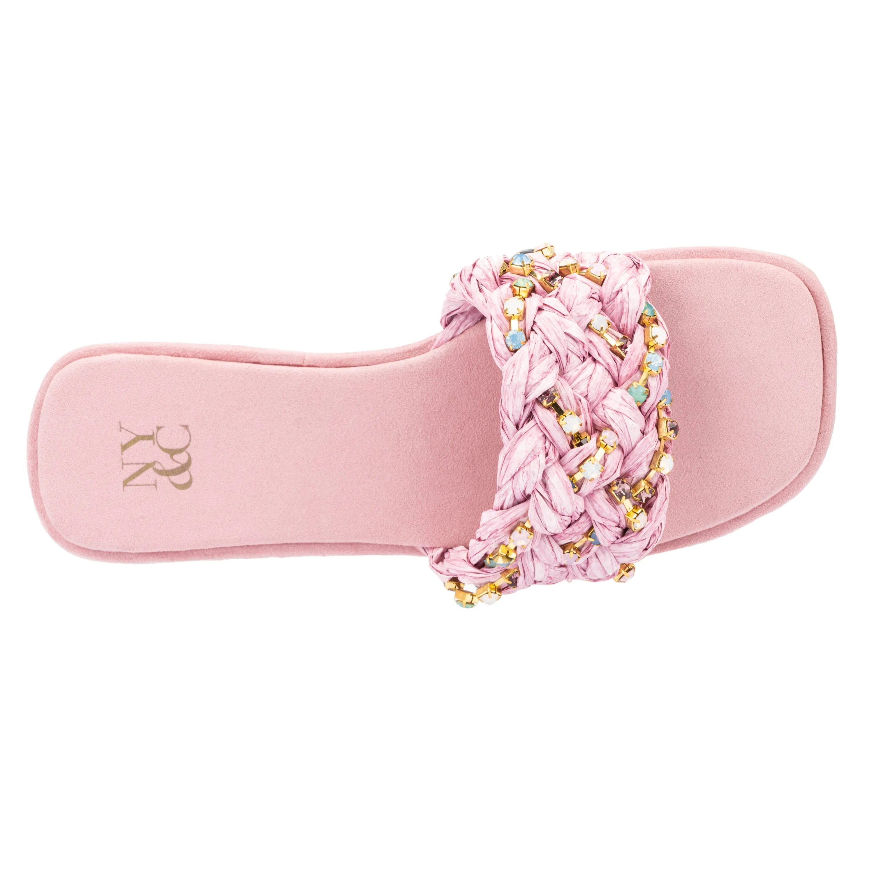 Izzy Embellished Slide Sandals