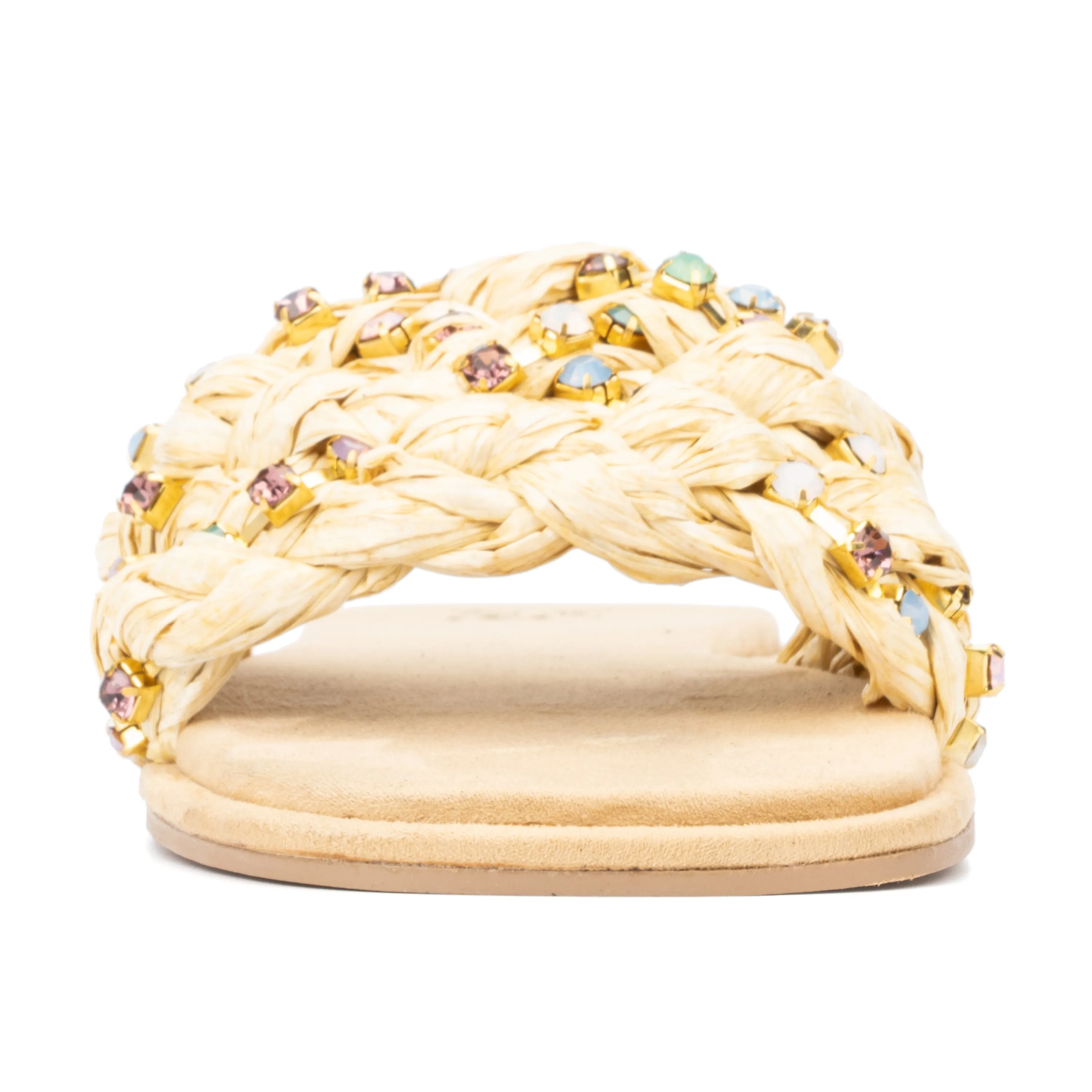Izzy Embellished Slide Sandals