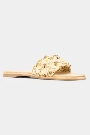 Izzy Embellished Slide Sandals