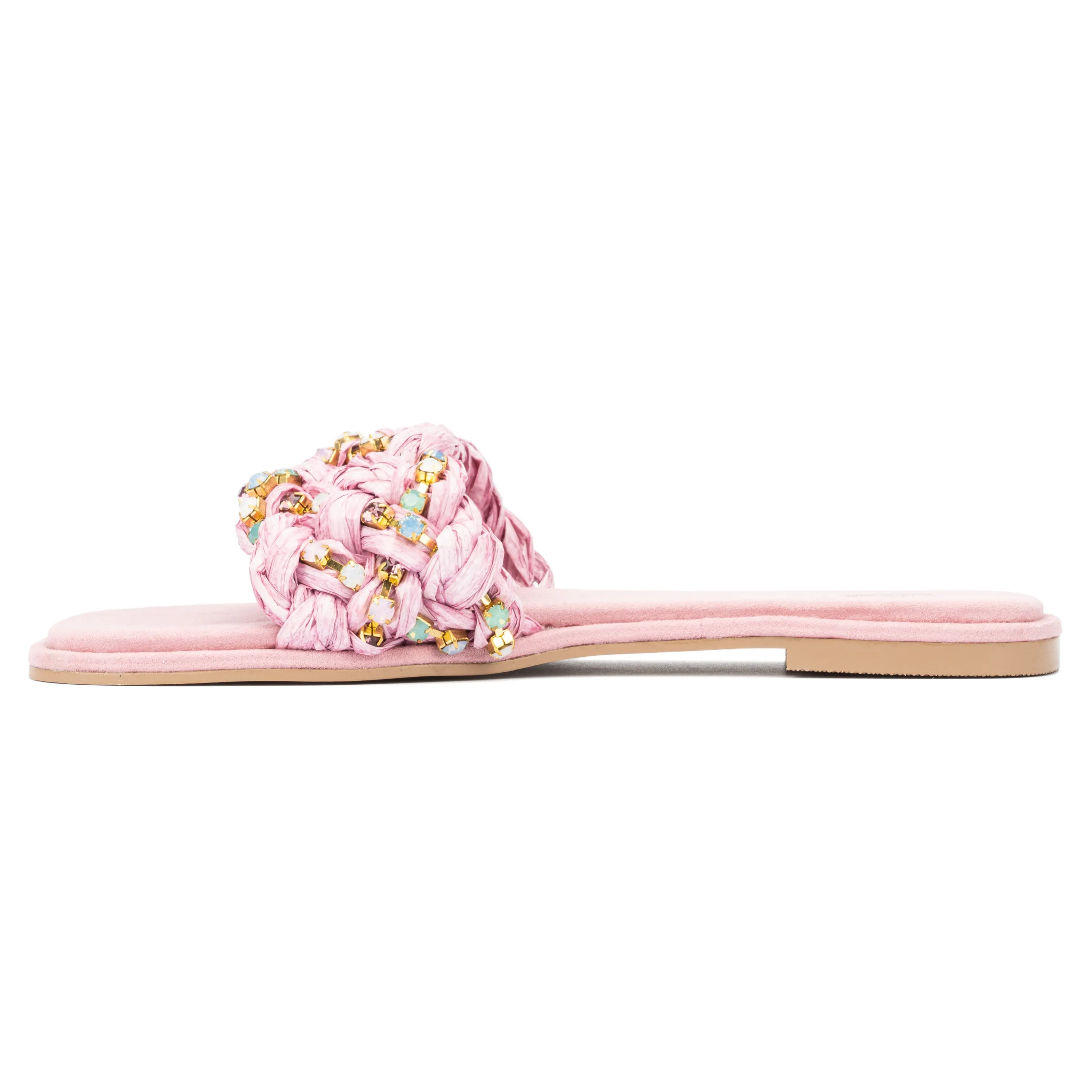 Izzy Embellished Slide Sandals