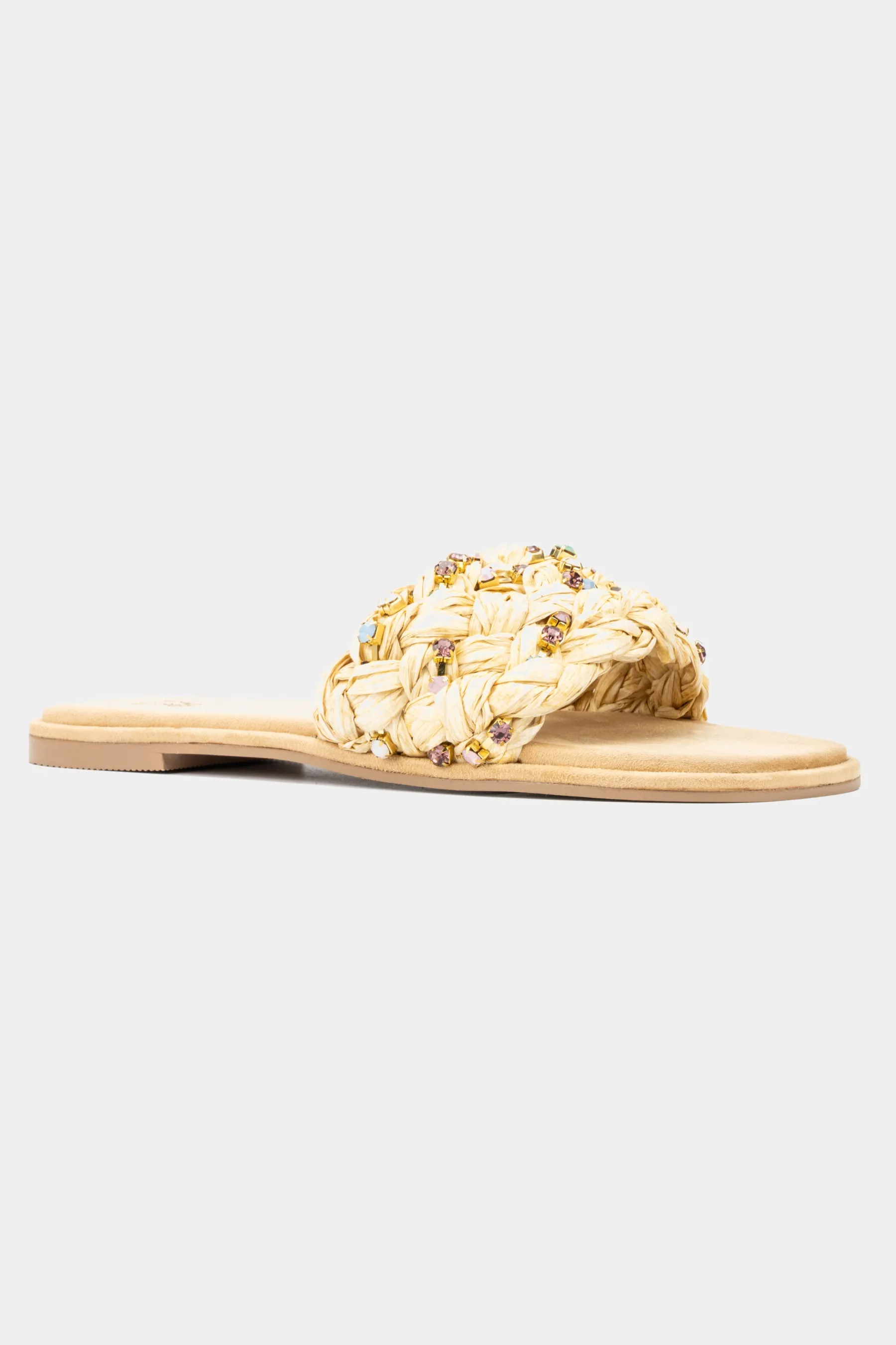 Izzy Embellished Slide Sandals