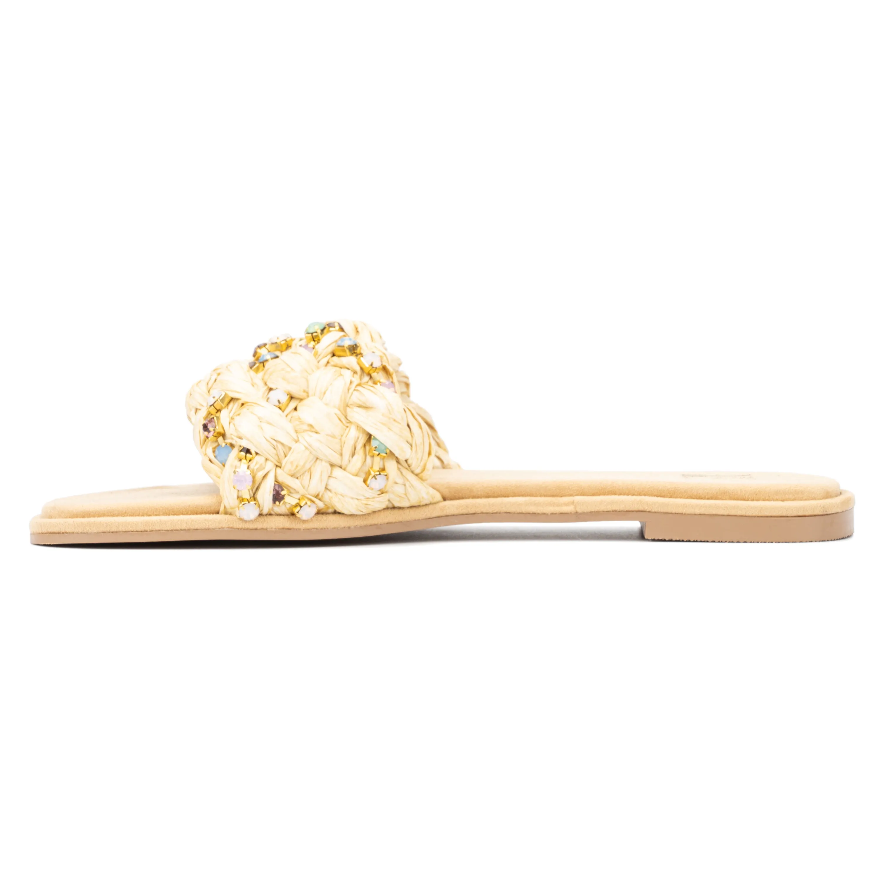 Izzy Embellished Slide Sandals