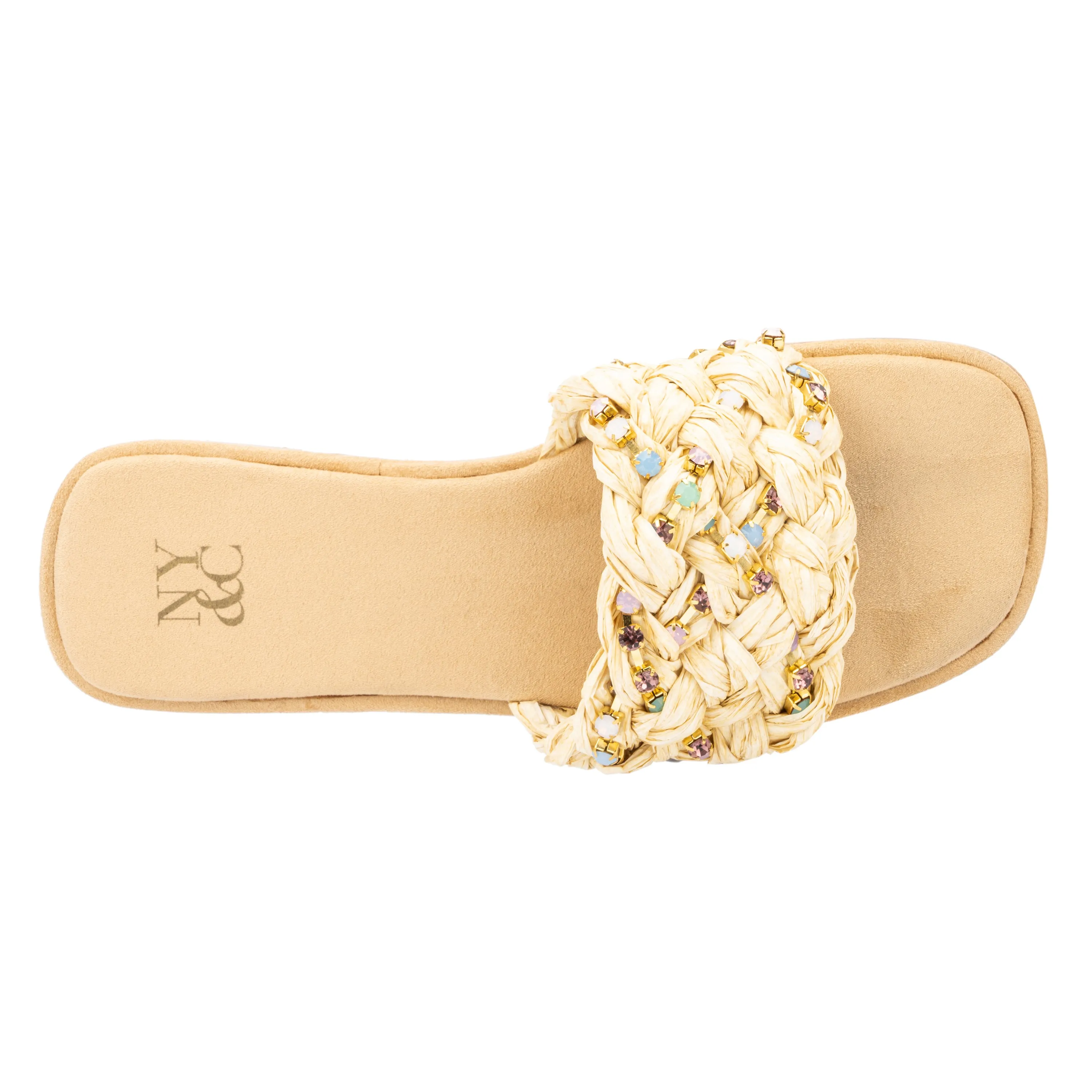 Izzy Embellished Slide Sandals