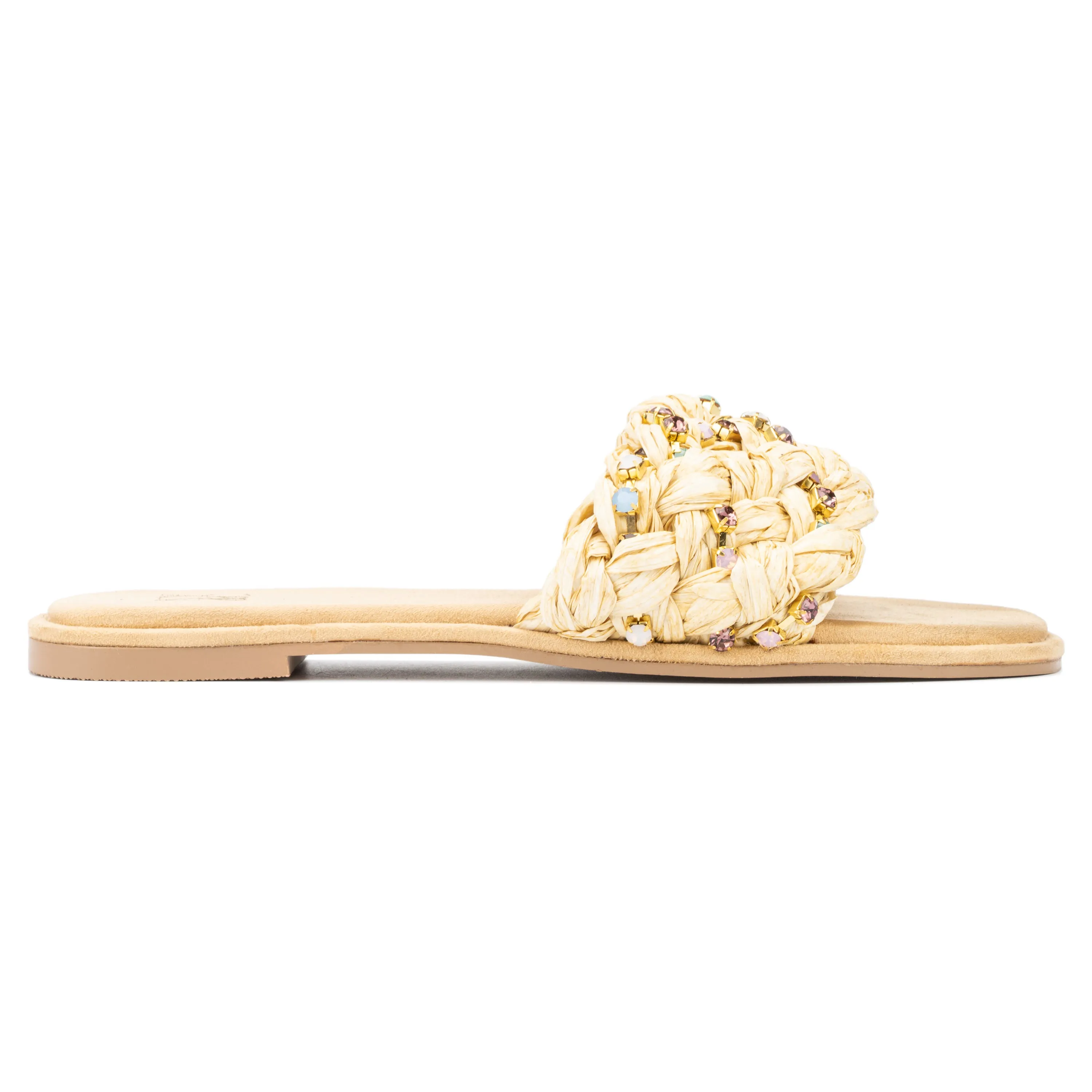 Izzy Embellished Slide Sandals