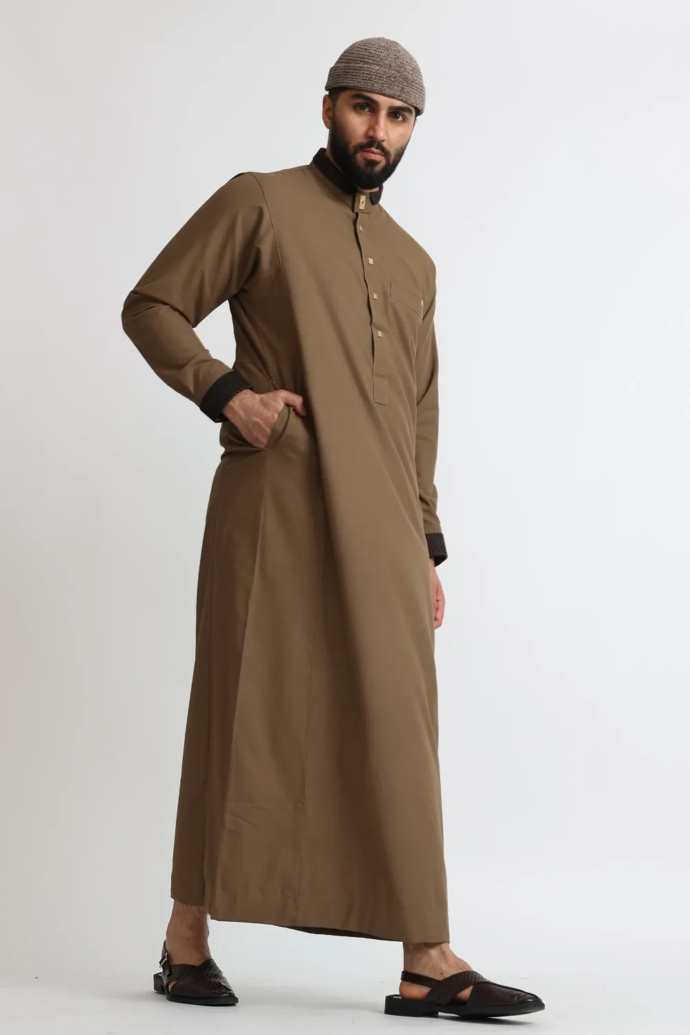 J124 Copper Brown Premium Thobe