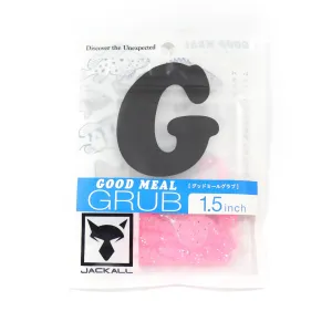 JACKALL Good Meal Aji Soft Plasic 1.5" Grub - Pink