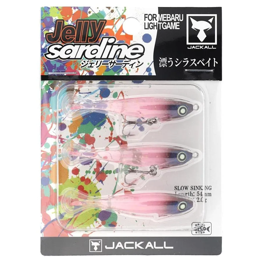 JACKALL Jelly Sardine 54 Soft Plastic Lures