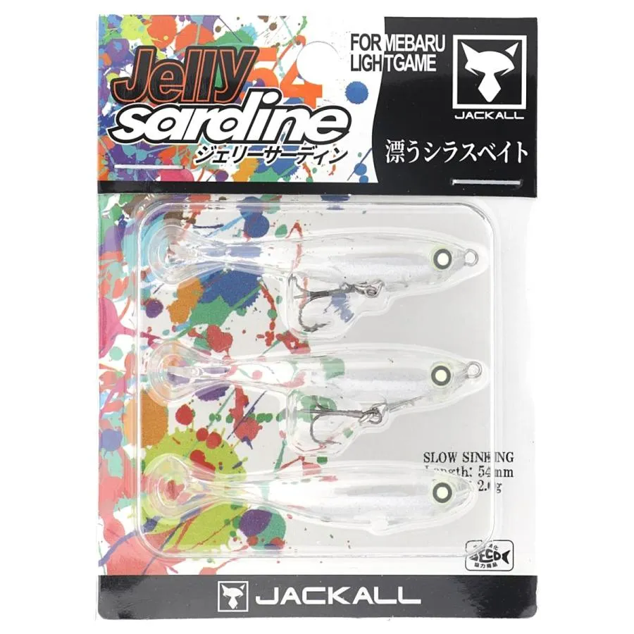 JACKALL Jelly Sardine 54 Soft Plastic Lures