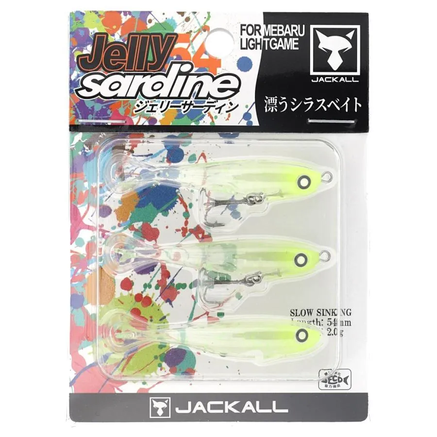 JACKALL Jelly Sardine 54 Soft Plastic Lures