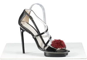 Jason Wu Black Esme Feather Sandal UK 8 EU 41 👠
