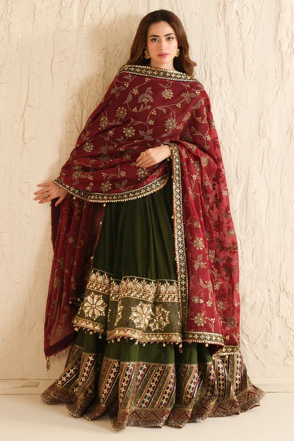 Jazmine Formals Unstitched Collection Luxury Embroidered Velvet Formal VF-2036