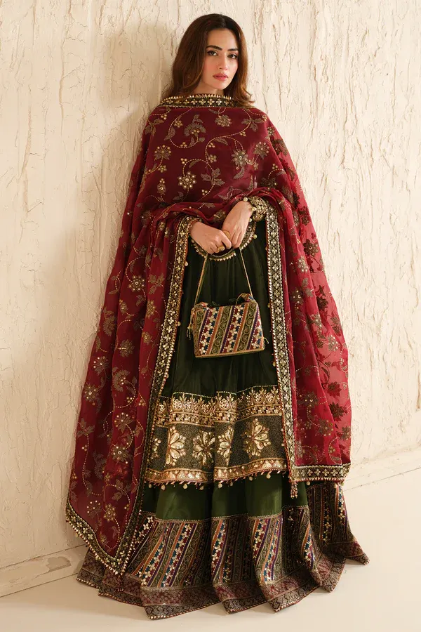 Jazmine Formals Unstitched Collection Luxury Embroidered Velvet Formal VF-2036