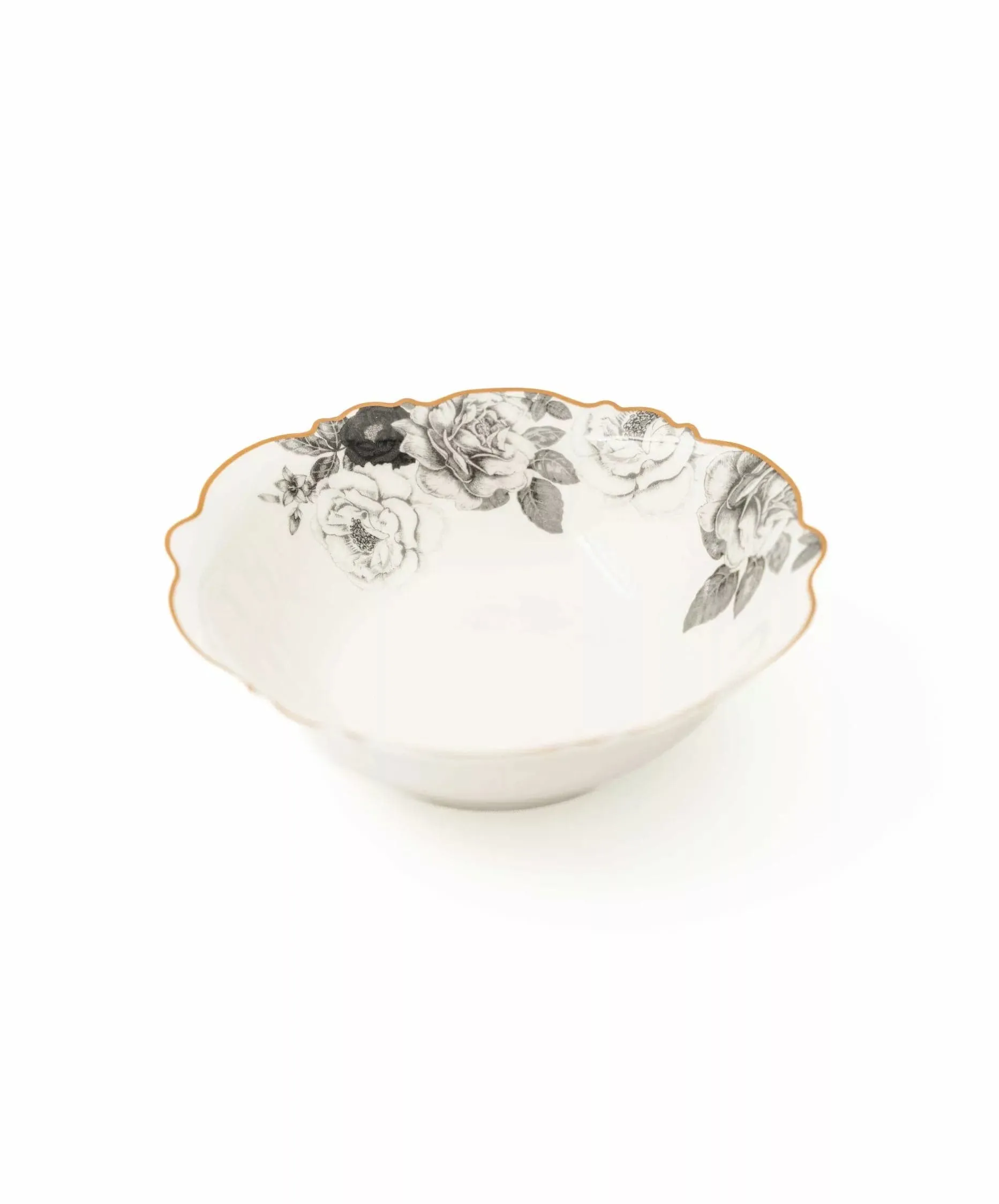 Jenna Clifford Black Rose Cereal Bowl Set of 4