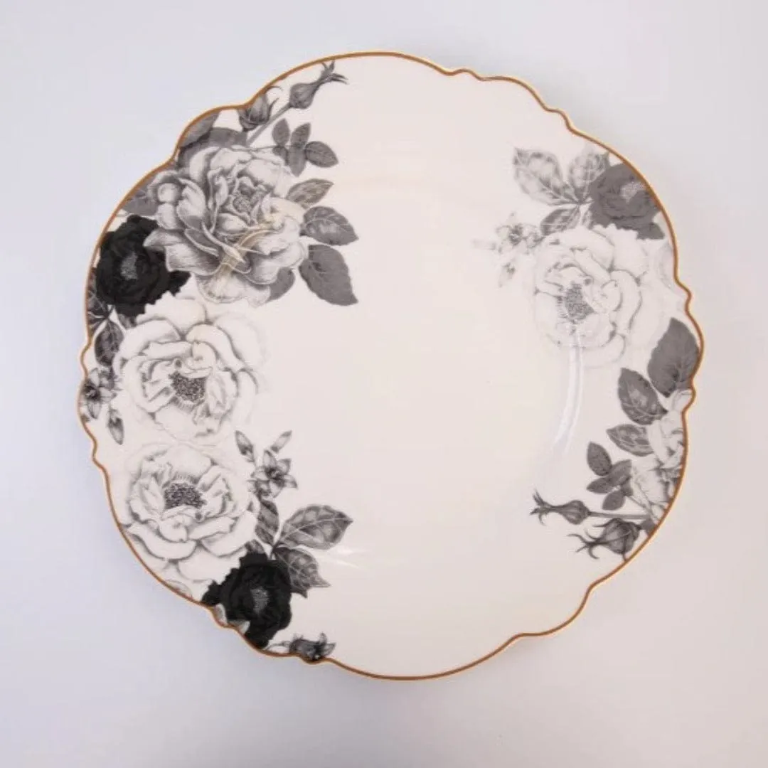 Jenna Clifford Black Rose Charger 30cm JC-7240