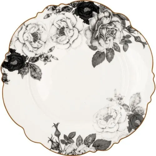 Jenna Clifford Black Rose Charger 30cm JC-7240