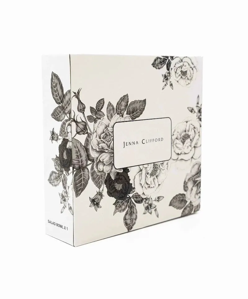 Jenna Clifford Black Rose Salad Bowl JC-7241