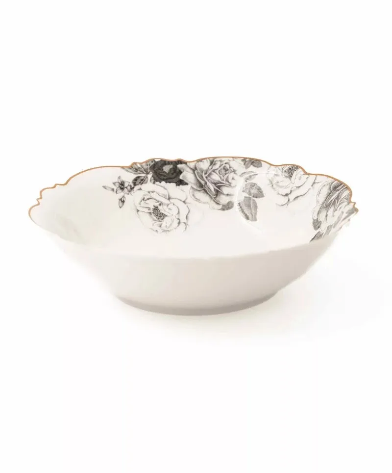 Jenna Clifford Black Rose Salad Bowl JC-7241