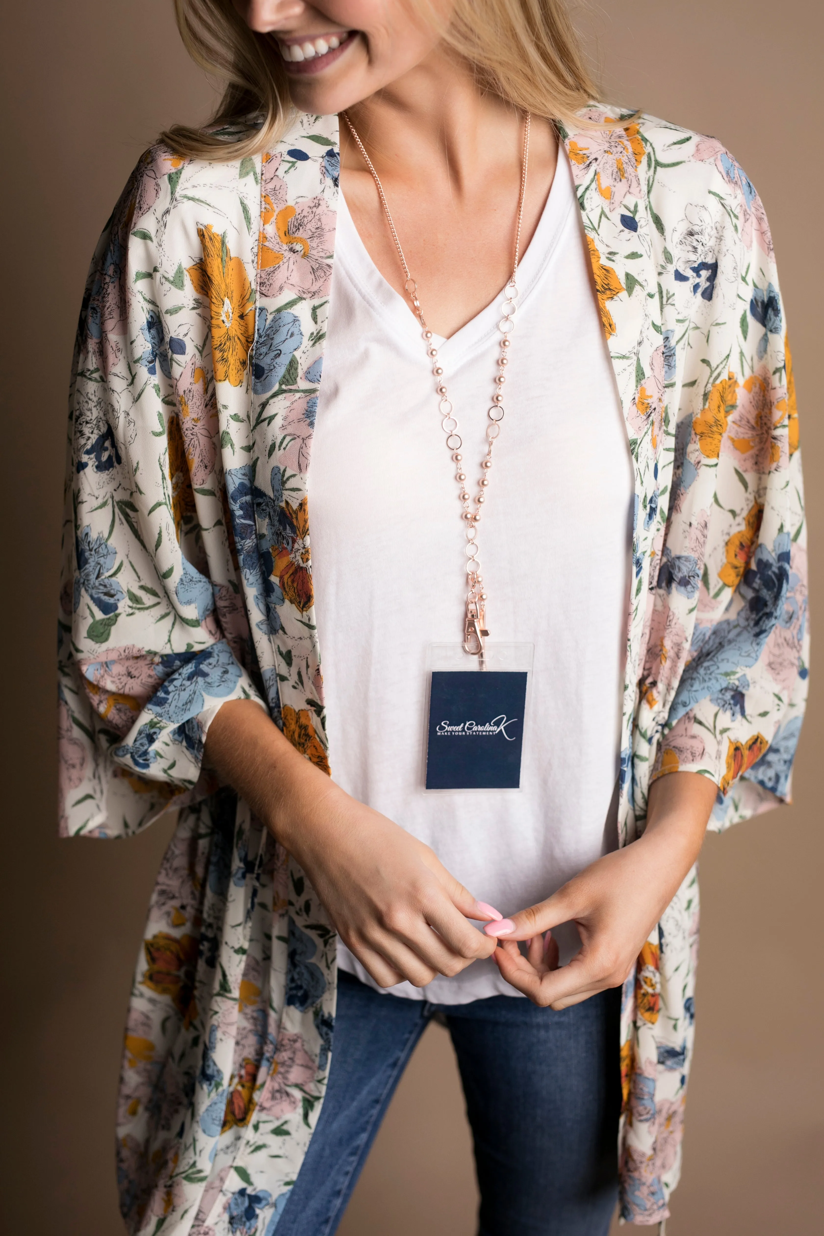 Jill Spear Pendant "y" (matte Rose Gold)