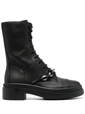 Jimmy Choo Nari grained-texture leather boots