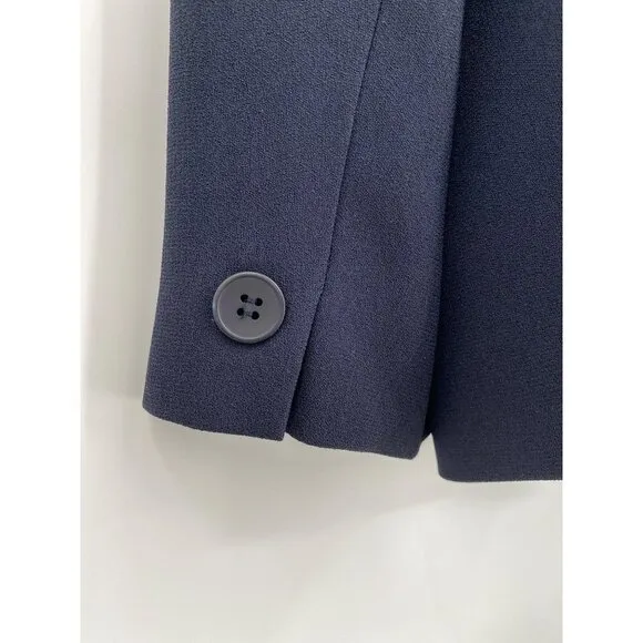 Jones New York Essentials Womens Suit Petite Size 16WP Navy Skirt Suit