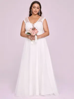 Joni minimalist plus size wedding dress in ivory Express NZ wide!