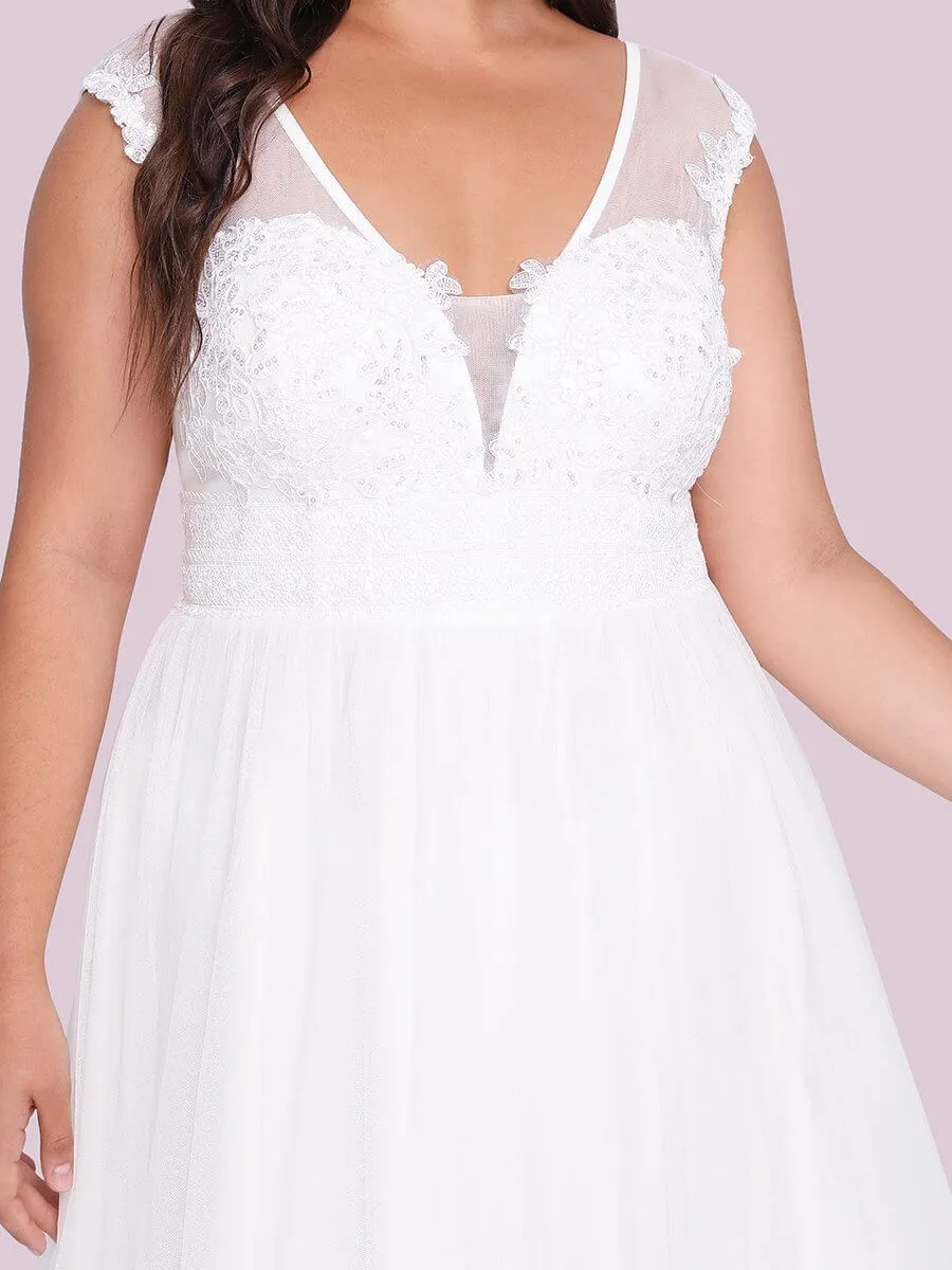 Joni minimalist plus size wedding dress in ivory Express NZ wide!