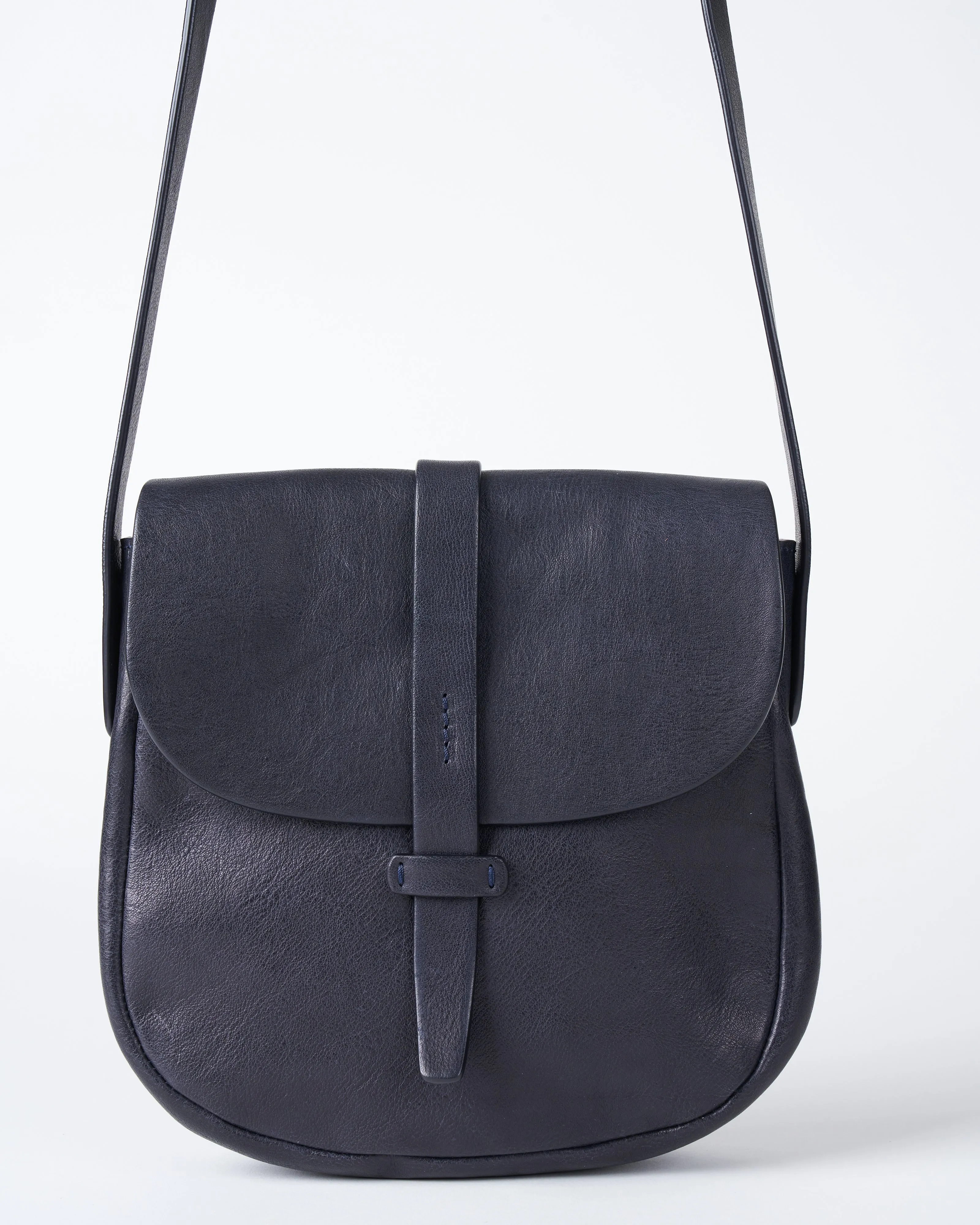 jude derby crossbody - navy leather
