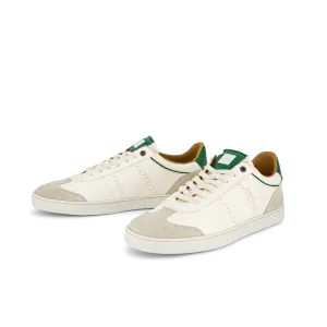 Judy Men's White/Green Leather Sneakers