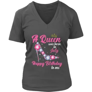 July  Birthday Queen | Birthday Gifts for Her | Happy Birthday T-Shirt