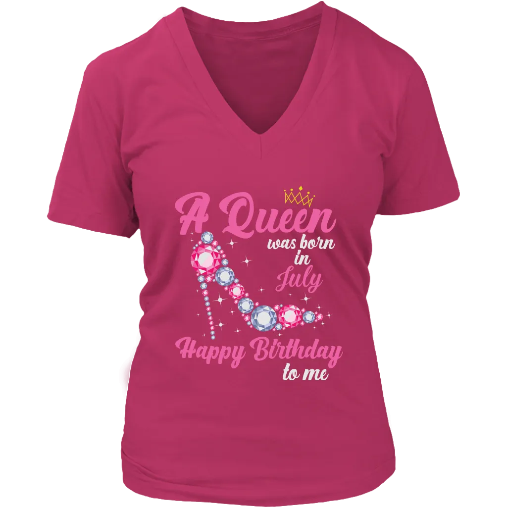 July  Birthday Queen | Birthday Gifts for Her | Happy Birthday T-Shirt