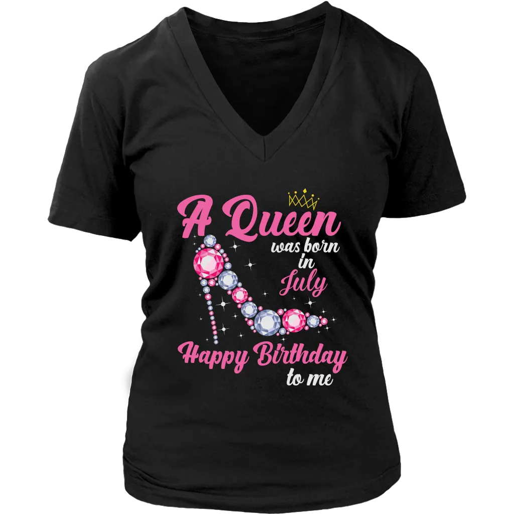 July  Birthday Queen | Birthday Gifts for Her | Happy Birthday T-Shirt
