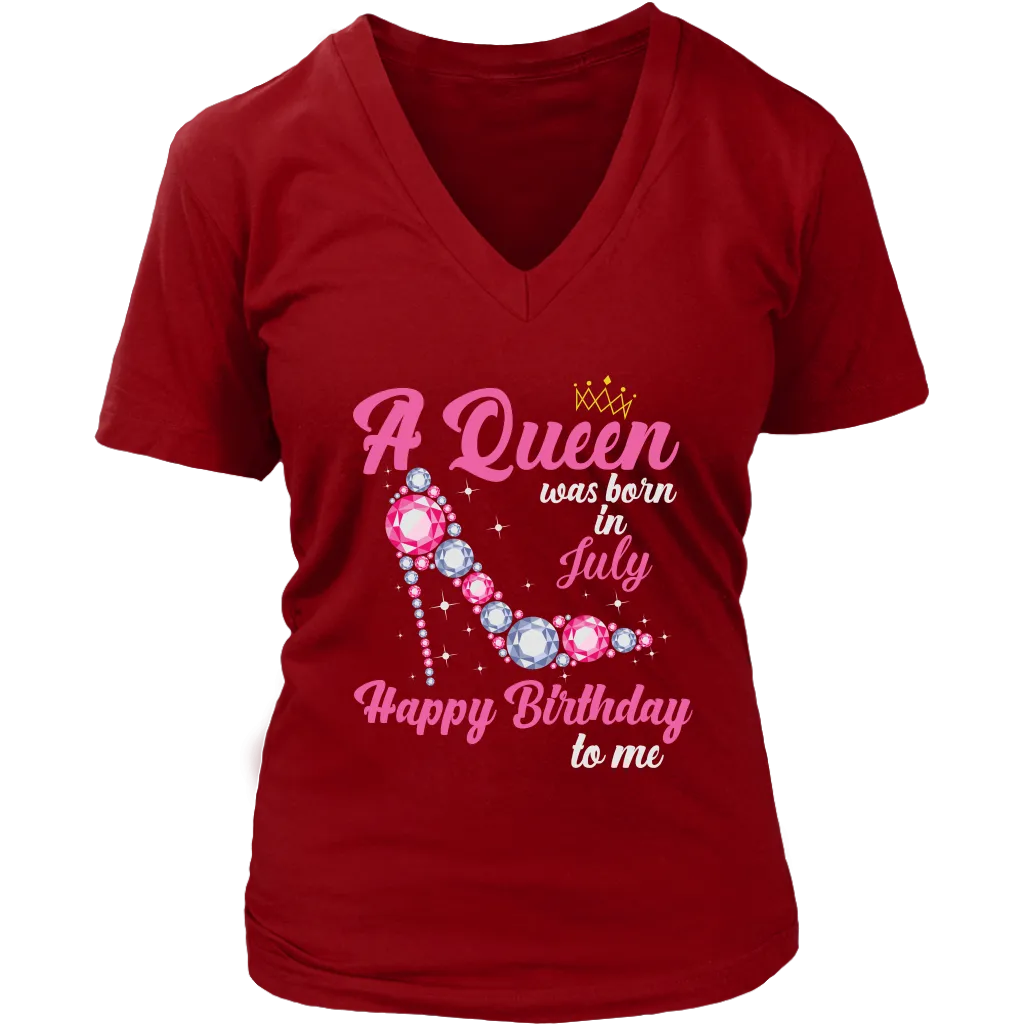 July  Birthday Queen | Birthday Gifts for Her | Happy Birthday T-Shirt