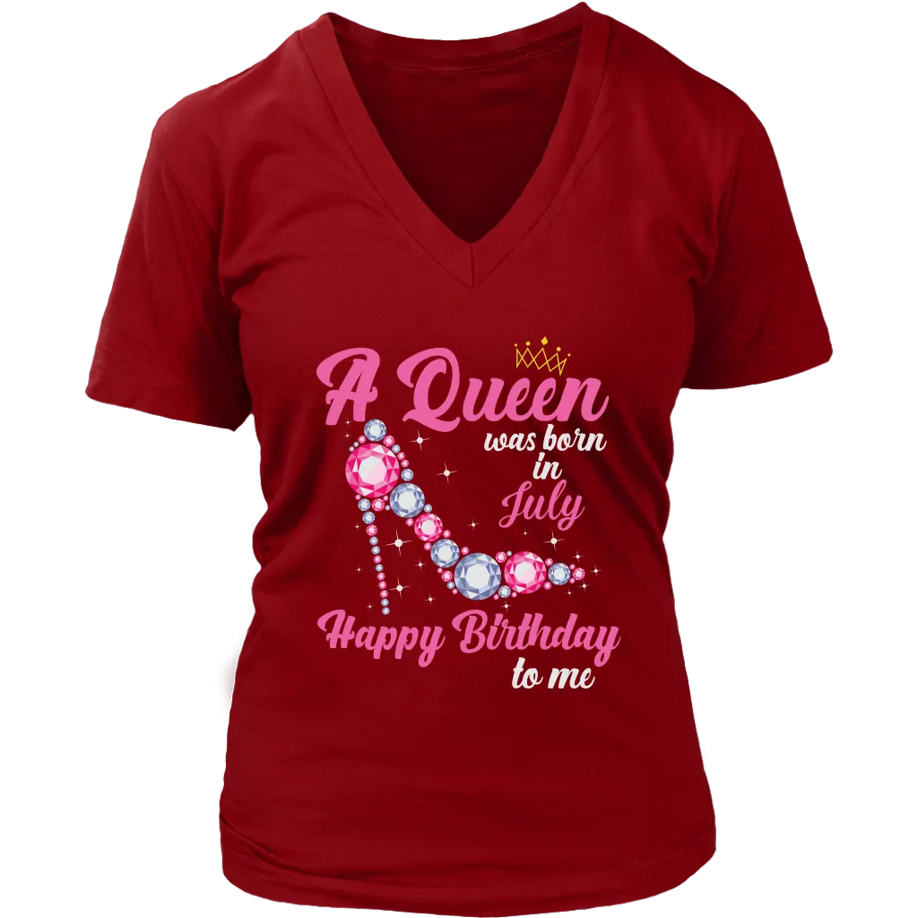 July  Birthday Queen | Birthday Gifts for Her | Happy Birthday T-Shirt