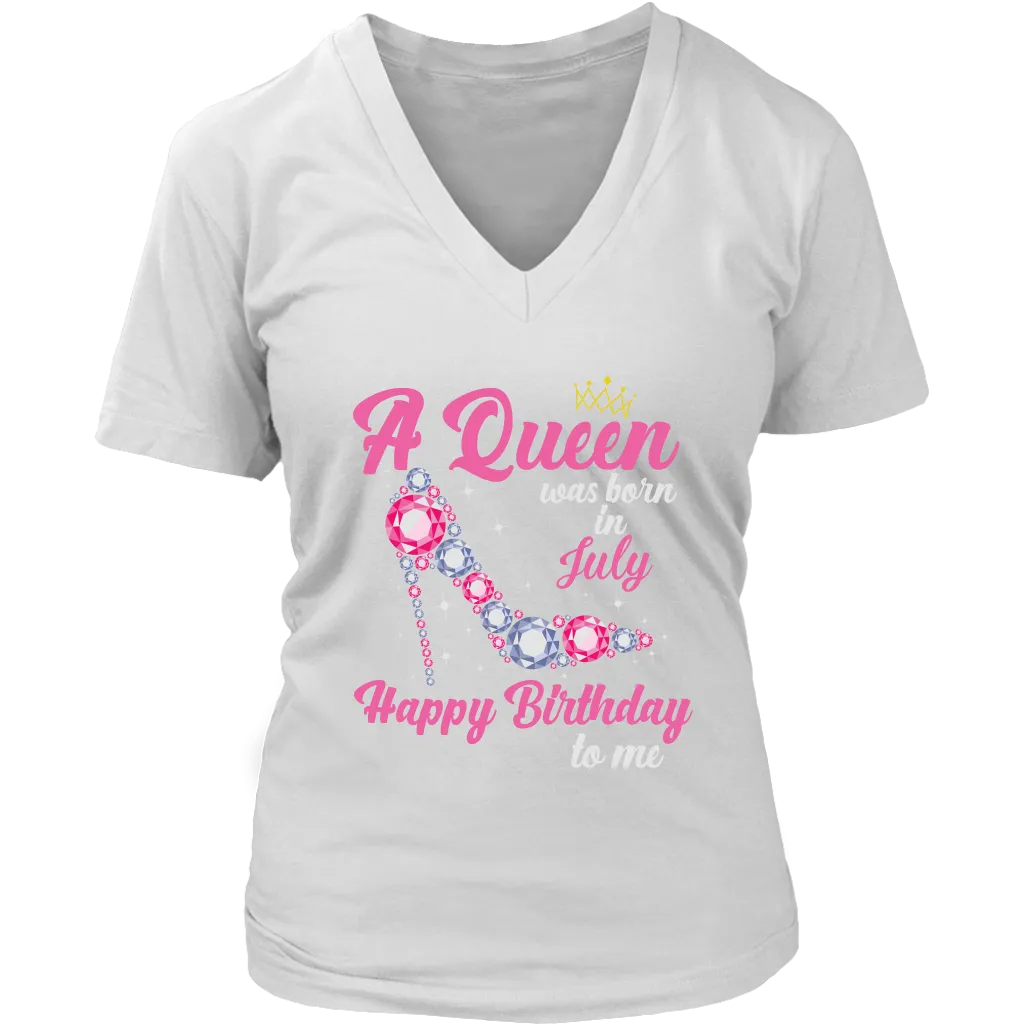 July  Birthday Queen | Birthday Gifts for Her | Happy Birthday T-Shirt