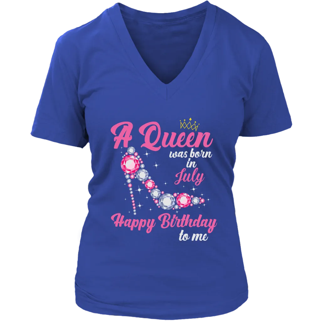 July  Birthday Queen | Birthday Gifts for Her | Happy Birthday T-Shirt