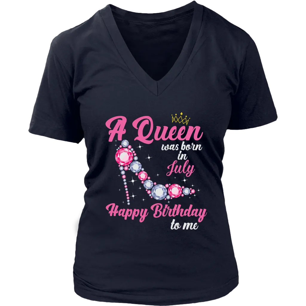July  Birthday Queen | Birthday Gifts for Her | Happy Birthday T-Shirt