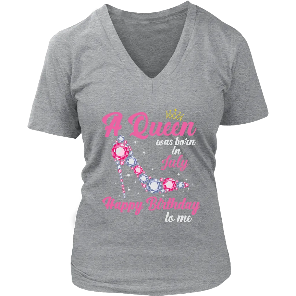 July  Birthday Queen | Birthday Gifts for Her | Happy Birthday T-Shirt
