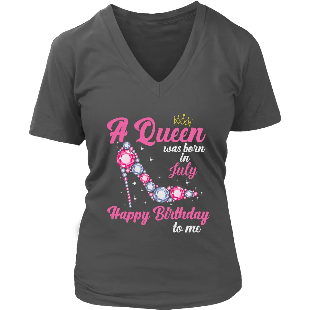 July  Birthday Queen | Birthday Gifts for Her | Happy Birthday T-Shirt