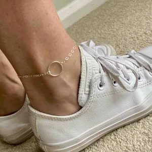 KARMA | Silver Circle Anklet